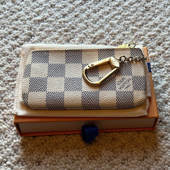 Louis Vuitton Damier Azur Key Coin Pouch Cles - Picture 2 of 15